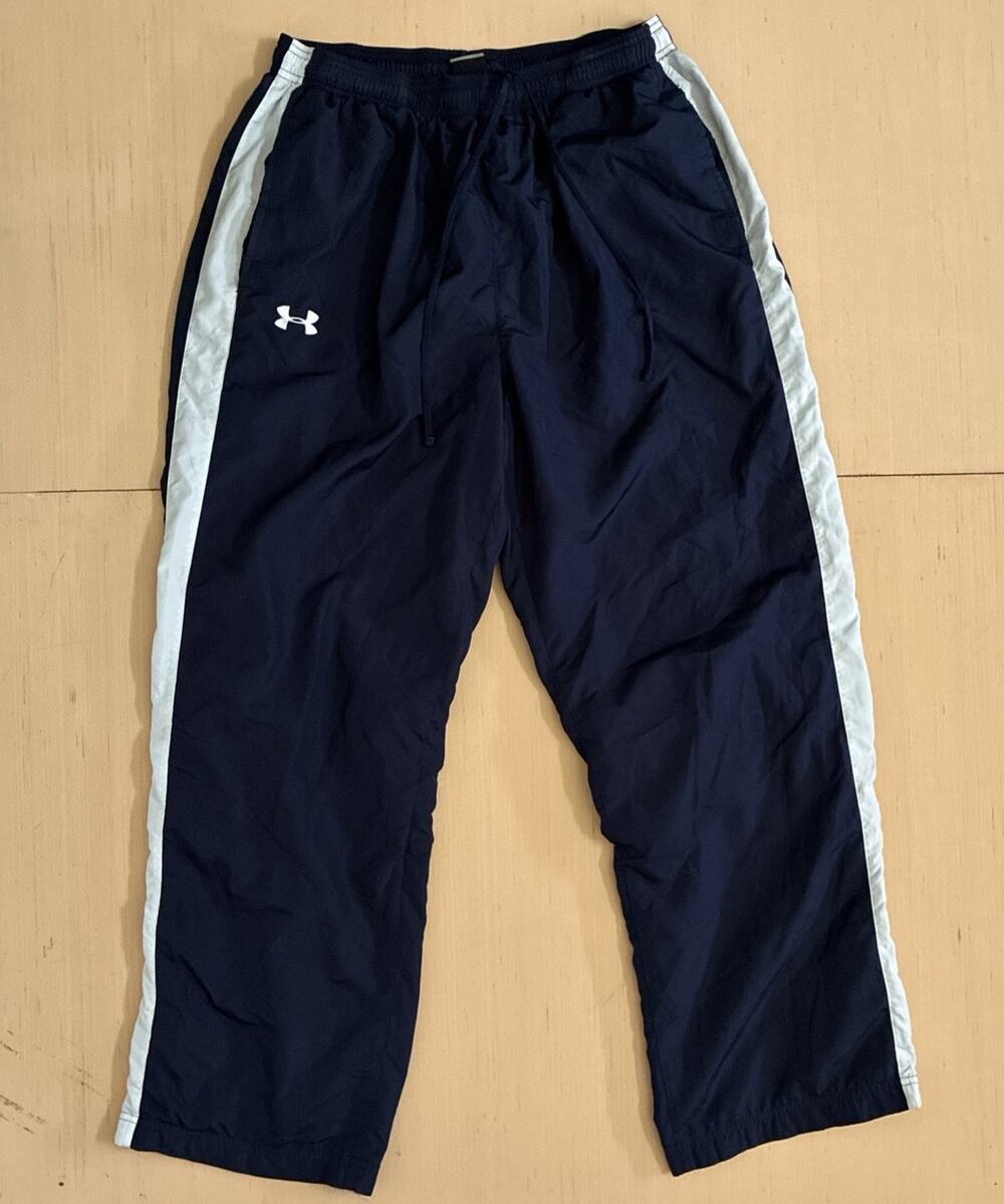 Under Armour Men's Size XL Lined Ankle Zip Athletic Stripe Track Pants